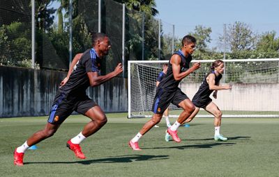 entrenamiento del real madrid