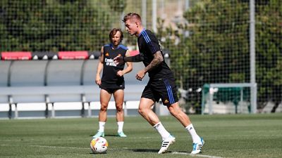 Nuevo entrenamiento para Modrić, Kroos, Varane, Alaba y Bale