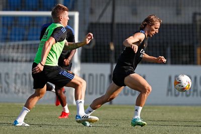 entrenamiento del real madrid