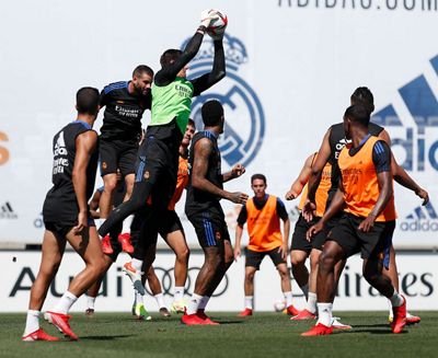 entrenamiento del real madrid