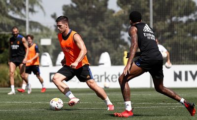 entrenamiento del real madrid