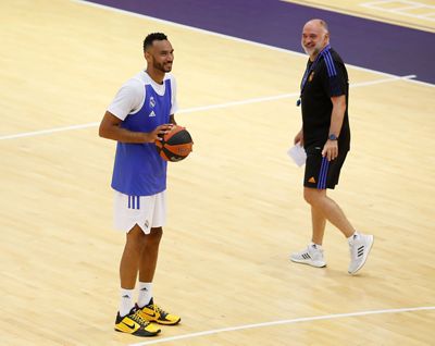 primer entrenamiento del real madrid de baloncesto