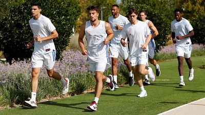 Primer entrenamiento del Real Madrid de baloncesto