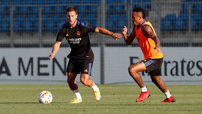 Último entrenamiento previo al partido contra el Betis