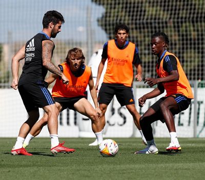 entrenamiento del real madrid