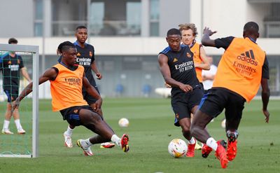 entrenamiento del real madrid