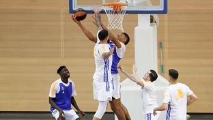 Último entrenamiento antes de viajar a la Supercopa Endesa