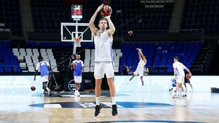 Último entrenamiento antes de la semifinal de la Supercopa