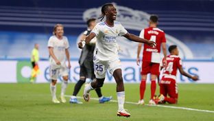 Gol de Camavinga en su debut con el Real Madrid