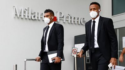 Así fue la llegada del Real Madrid a Milán