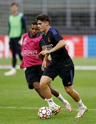 entrenamiento del real madrid en milán