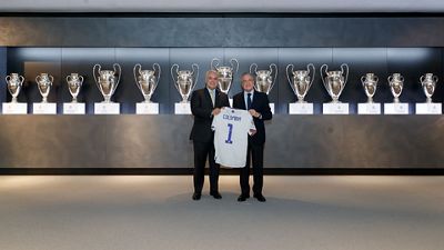 El presidente de Colombia visitó la Ciudad Real Madrid