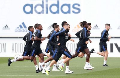 entrenamiento del real madrid