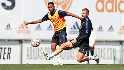El Real Madrid ya prepara el próximo partido de la Champions