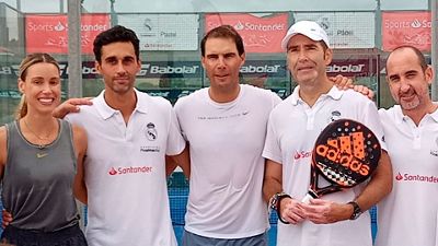 Nadal y Arbeloa, en el II Circuito de Pádel Solidario de la Fundación by Santander