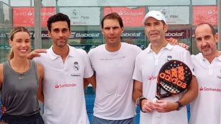 Nadal y Arbeloa, en el II Circuito de Pádel Solidario de la Fundación by Santander