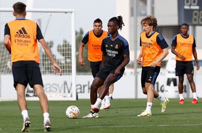 entrenamiento del real madrid