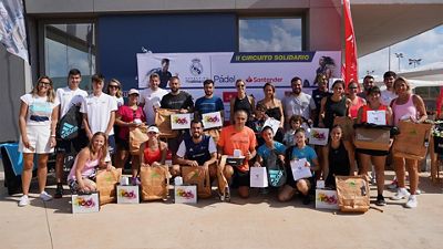 Éxito de participación del II Circuito de Pádel Solidario de la Fundación Real Madrid by Santander
