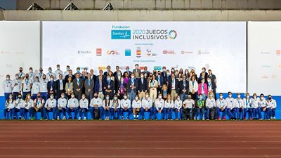 Butragueño asistió a la clausura de los primeros Juegos Inclusivos