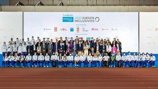 Butragueño asistió a la clausura de los primeros Juegos Inclusivos