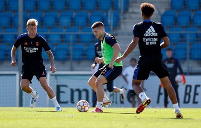 entrenamiento del real madrid