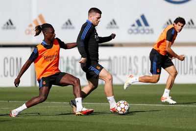entrenamiento del real madrid