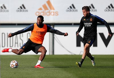 entrenamiento del real madrid