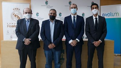 El Ayuntamiento de San Fernando de Henares, Fundación Real Madrid y Exolum renuevan su colaboración