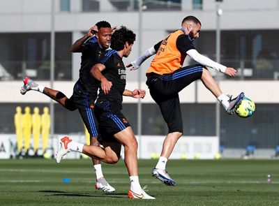 entrenamiento del real madrid