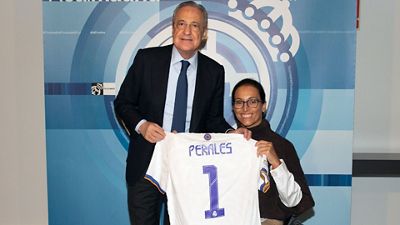 Homenaje del Real Madrid a Teresa Perales