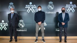 Casillas, en el acto de ampliación de la alianza entre la Fundación y el Servicio de Aprendizaje de Colombia (SENA)