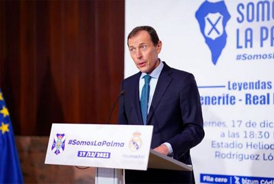 presentación del partido solidario entre las leyendas del real madrid y el tenerife