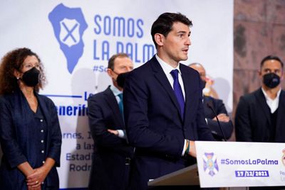 presentación del partido solidario entre las leyendas del real madrid y el tenerife