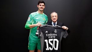 Courtois: 150 partidos con el Real Madrid
