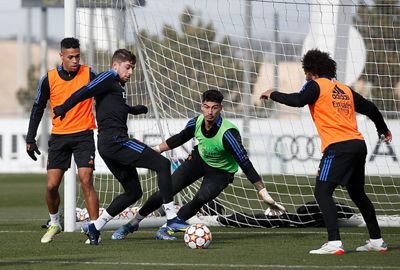 entrenamiento del real madrid