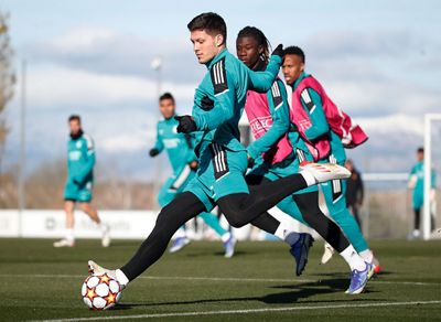 entrenamiento del real madrid