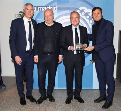 intercambio de obsequios real madrid-inter de milán