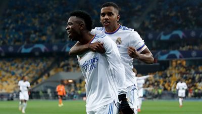 Once inicial del Real Madrid contra el Inter de Milán