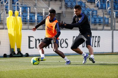 entrenamiento del real madrid