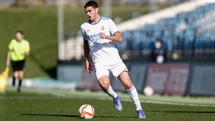 Once inicial del Castilla frente al Linares