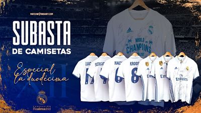 La Fundación retoma las subastas benéficas de camisetas históricas