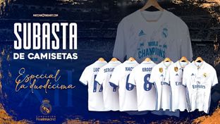 Subasta benéfica de camisetas de la Duodécima