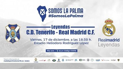Las leyendas de Real Madrid y Tenerife disputan hoy el partido solidario por los damnificados del volcán de La Palma