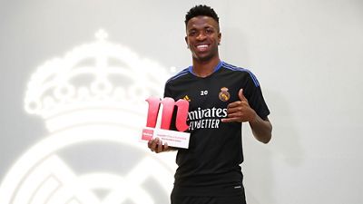 Vini Jr., Jugador Cinco Estrellas Mahou de noviembre