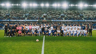 2-0: Las leyendas del Tenerife y el Real Madrid juegan por La Palma