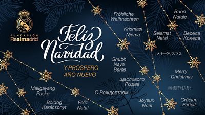 Mensaje navideño de los niños de la Fundación Real Madrid