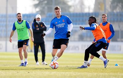 entrenamiento del real madrid