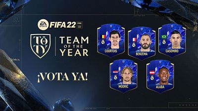 Benzema, Modrić, Casemiro, Courtois y Alaba, entre los candidatos al mejor equipo del año de FIFA 22 de EA SPORTS