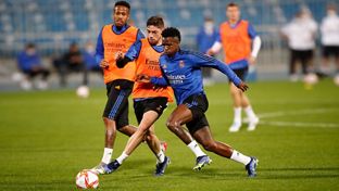 Dernier entraînement avant la demi-finale de la Supercoupe