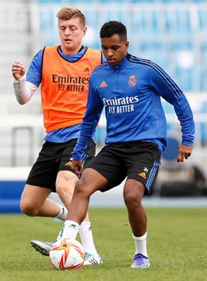 entrenamiento del real madrid